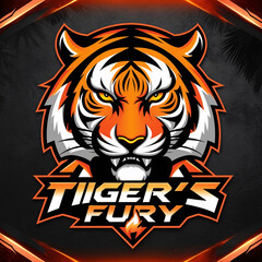 Fototapeta premium tiger head illustration