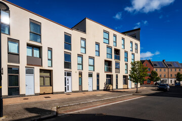 Obraz premium traditional detached house within residential estate in England UK
