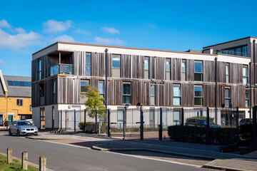 Obraz premium traditional detached house within residential estate in England UK