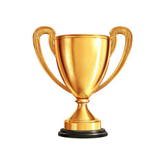 Fototapeta premium Golden Trophy Cup Symbol of Victory and Achievement