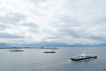 Obraz premium Norwegen, Fjorde, Fähren