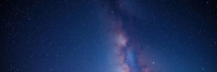 Starry night sky with millions of bright stars shining, milky way, dark