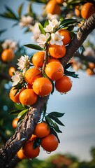 oranges on tree