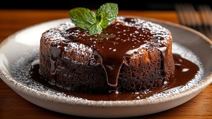 Decadent dessert cafe food cozy close-up indulgence