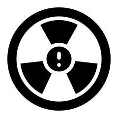 Fototapeta premium Hazard Solid Icon