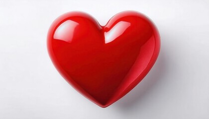 Fototapeta premium Glowing Red Heart Banner Design. Celebrate Valentine’s Day in Style with a Shiny, Vibrant Symbol of Love. Perfect for Romantic Invitations, Social Media Posts, Gift Ideas, and Custom Card Creations