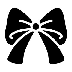 Ribbon bow Solid Icon