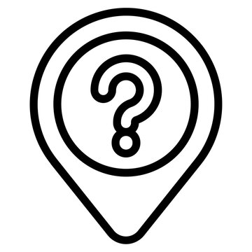 Where to go Line Icon