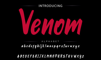 Stylish brush painted an uppercase vector letters, alphabet, typeface.