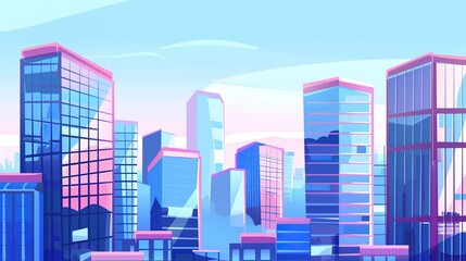 Fototapeta premium Modern Architecture Office Buildings