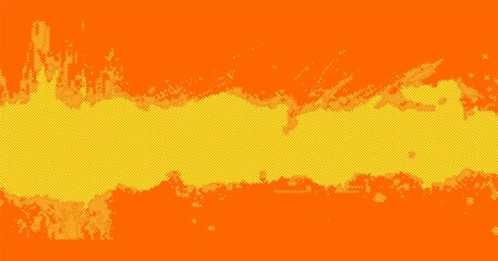 Dots halftone yellow and dark blue color pattern gradient grunge texture background. vector grunge