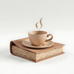 Coffee Cup on Book,