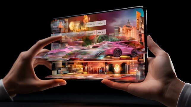 Cutting edge smartphone technology showcasing advanced split screen capabilities for enhanced multitasking and improved workflow efficiency