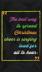 Fototapeta premium Christmas quotes, Motivational quotes