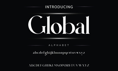 Modern alphabet letters font logo. Typography luxury minimal lettering fonts decorative wedding vintage retro logos. vector illustration