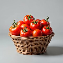 tomatoes on a basket
