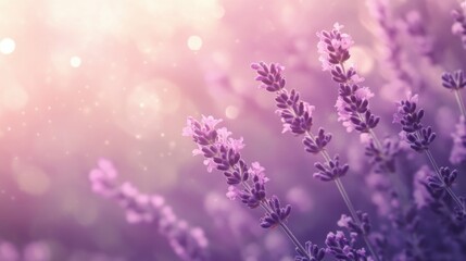 Fototapeta premium Soft lavender hues, dreamy gradient background with bokeh light effects, subtle and calming, perfect for creative projects.
