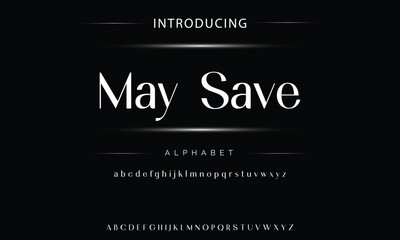 Modern alphabet letters font logo. Typography luxury minimal lettering fonts decorative wedding vintage retro logos. vector illustration