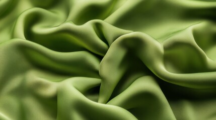 Fototapeta premium soft matte green fabric texture, seamless background, smooth surface, high detail, subtle pattern, minimalistic, cozy feel