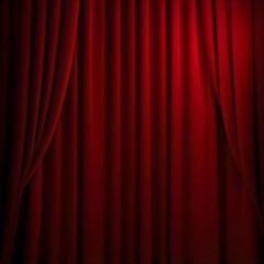 Red velvet curtains for theater stage, dramatic red velvet draped curtains spotlight reflective stage theatrical ambiance elegant event concept, Red velvet sheets backgrounds silk crumpled.