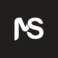 Initial MS letter logo modern elegant luxury symbolic logo design