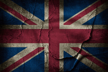 Fototapeta premium retro vintage historical old grungy union jack flag