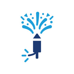 Fototapeta premium Fireworks icon