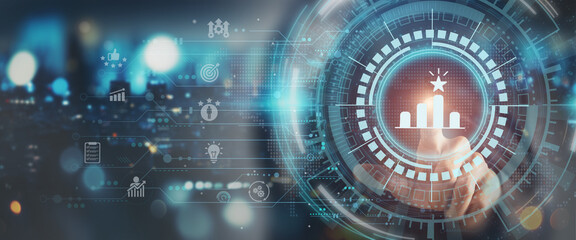 Excellence, outstanding performance concept . Continuous improvement and invest in training and technology to enhance business performance, superior quality, outstanding and exceptional service.