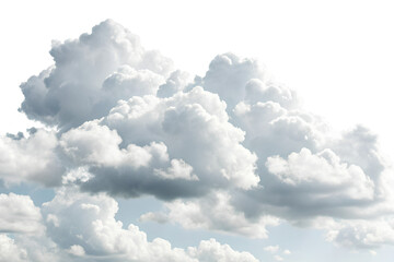 White clouds on isolated White Background