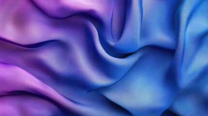Obraz premium Flowing purple and blue fabric with soft gradients.