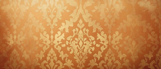 Rustic Damask Wallpaper with Earthy Tones and Distressed Texture, earthy toned damask pattern, natural world decor ideas