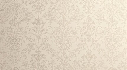 Intricate damask design on a neutral background, minimalist chic, elegant