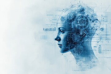 Abstract Tech Innovation in Learning Concept