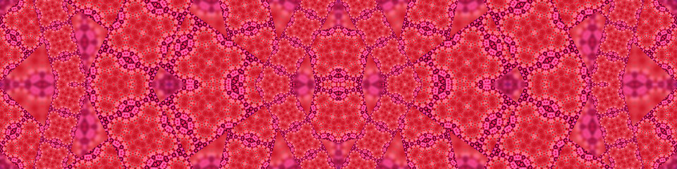 Fototapeta premium seamless pattern banner. Abstract symmetrical pattern. Abstract texture