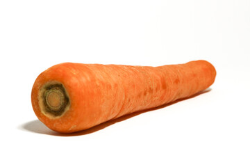 Fresh carrot isolated on white background