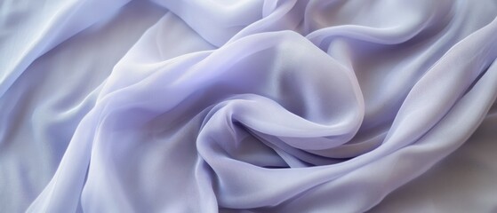 Obraz premium Soft lavender fabric draped elegantly.