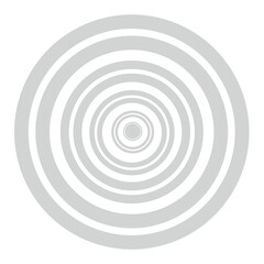 Naklejka premium Seamless pattern of concentric circles in gray tones suitable for background design