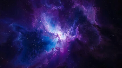 Obraz premium Breathtaking View of a Star-Filled Galaxy with Vibrant Colors and Cosmic Phenomena Illuminated Against a Dark Space Background