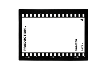 Obraz premium blank celluloid photo film strip on white