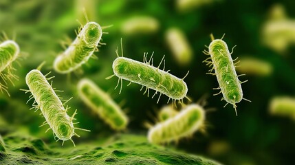 Fototapeta premium Global Food Factories Facing a Salmonella Crisis: The Impact on Food Safety, Public Health, and Consumer Confidence Worldwide.