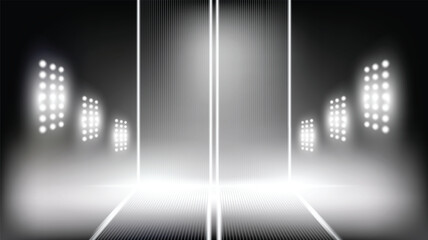 Naklejka premium Abstract technology white gray background Hi-tech communication concept, technology, digital business, innovation, science fiction scene vector illustration with copy-space.
