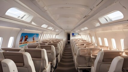 Interior of the aeroplane 