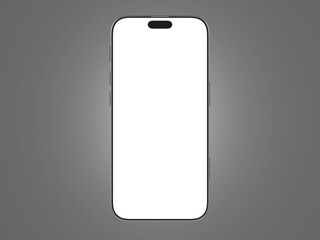 Isolated Black Smartphone Mockup for UI Placement or Advertisment Concept 3D Illustration