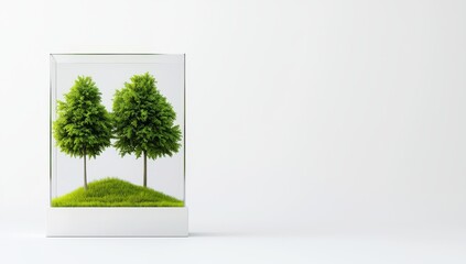 Obraz premium The design of a 3D printed material features an artificial glass tactile structure element, utilizing biomimicry in cube and square forms.