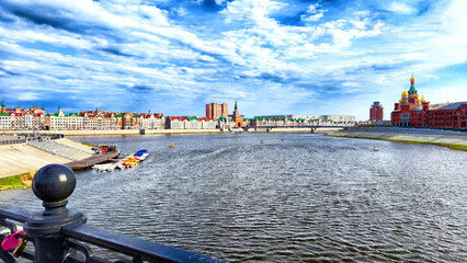 Bruges Embankment in Yoshkar-Ola in Russia