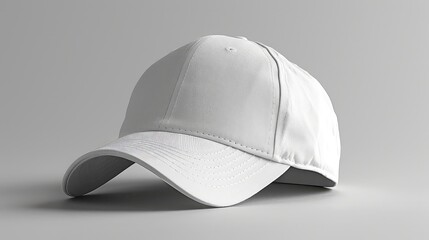 Fototapeta premium Baseball cap mockup isolated on a grey background