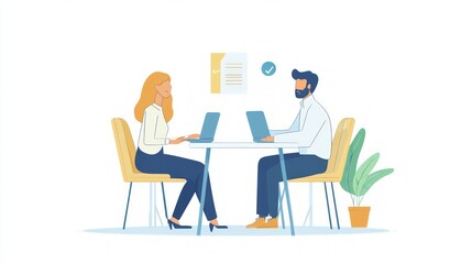 Business Meeting Illustration