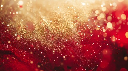 Red and Gold Glitter Sparkle Background
