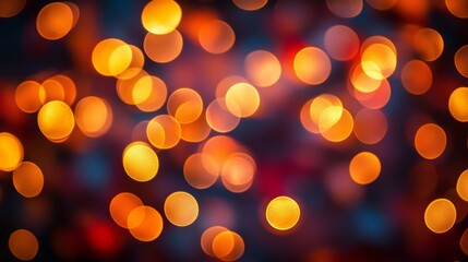 Obraz premium Abstract Background Of Warm Golden Bokeh Lights