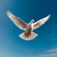 Fototapeta premium white dove in flight